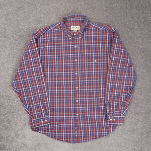 VTG Eddie Bauer Plaid Colorful Large Multicolor Long Sleeve Collared Shirt